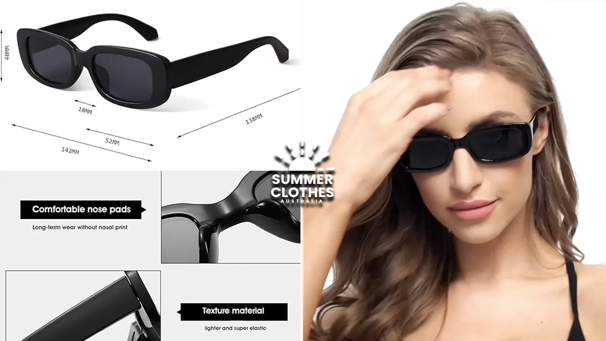 BUTABY Rectangle Sunglasses
