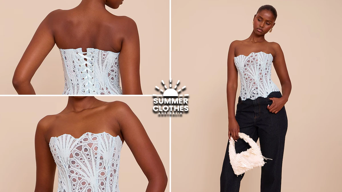 Mint Sheer Lace Corset
