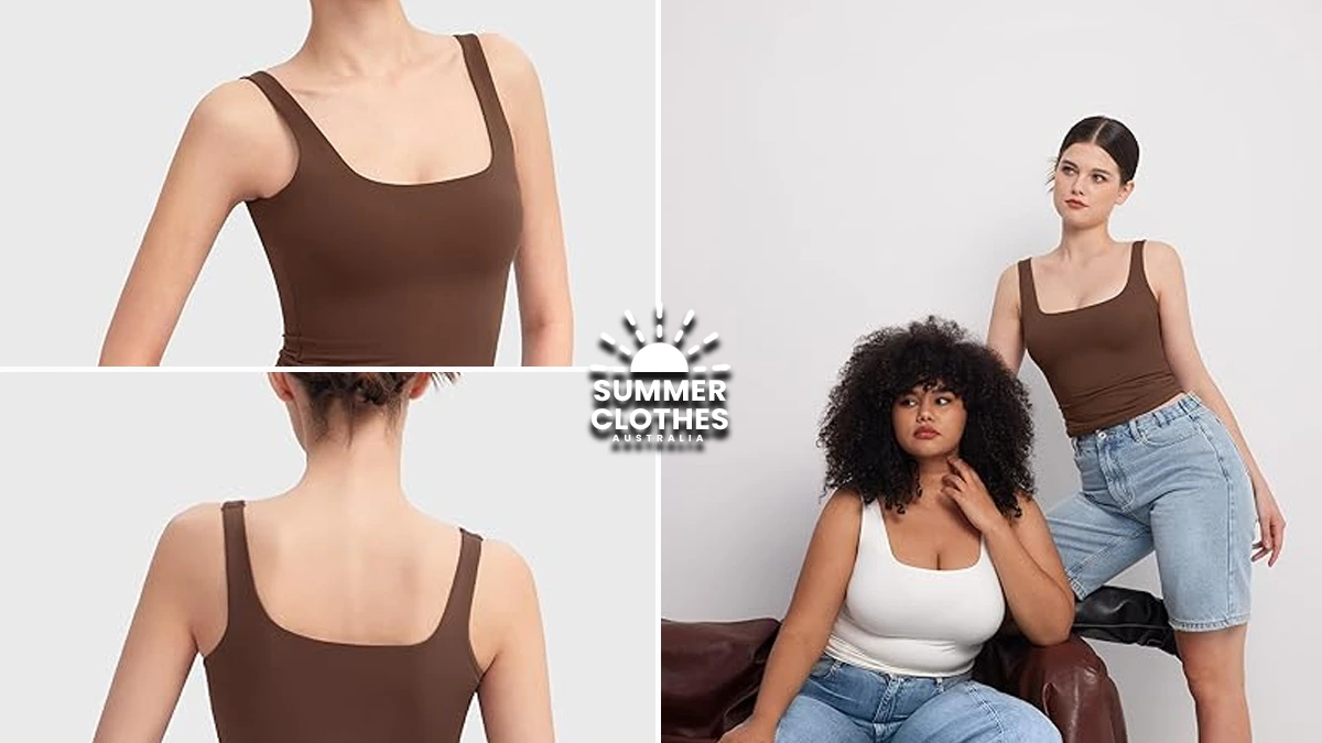 PUMIEY Square Neck Sleeveless Tank Top