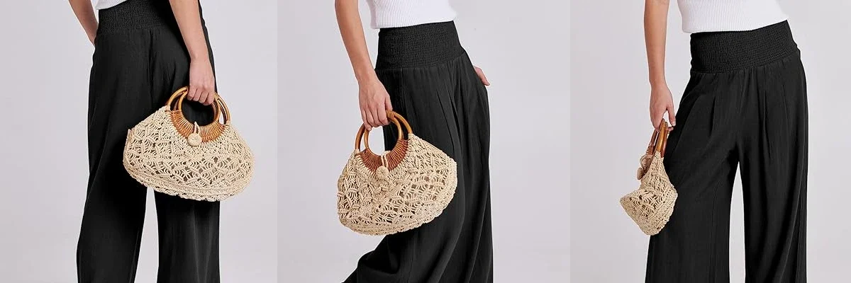 ANRABESS Women Linen Palazzo Pants