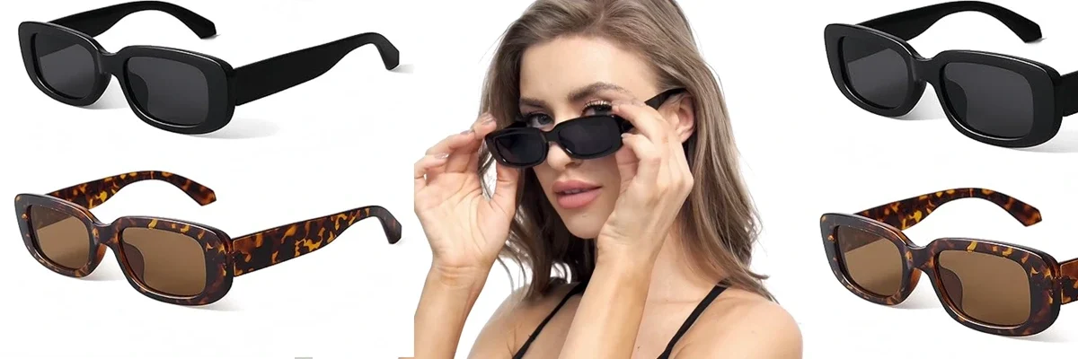 BUTABY Rectangle Sunglasses 1
