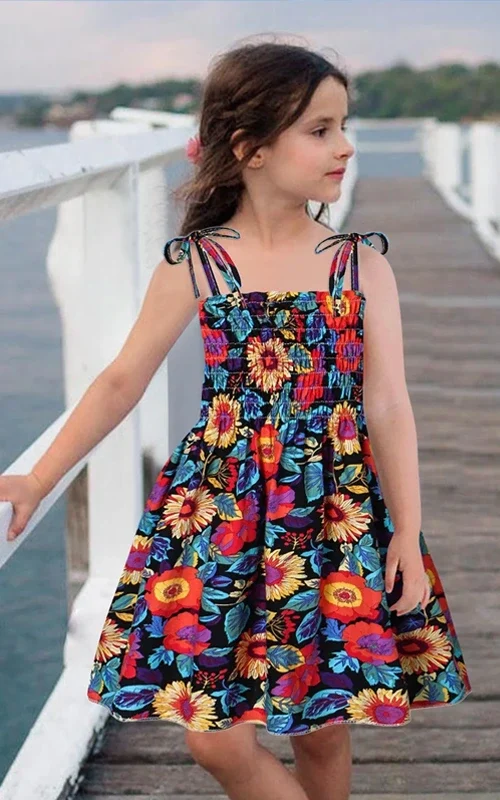 Summer Clothes Australia - Big Girls Flower Dress