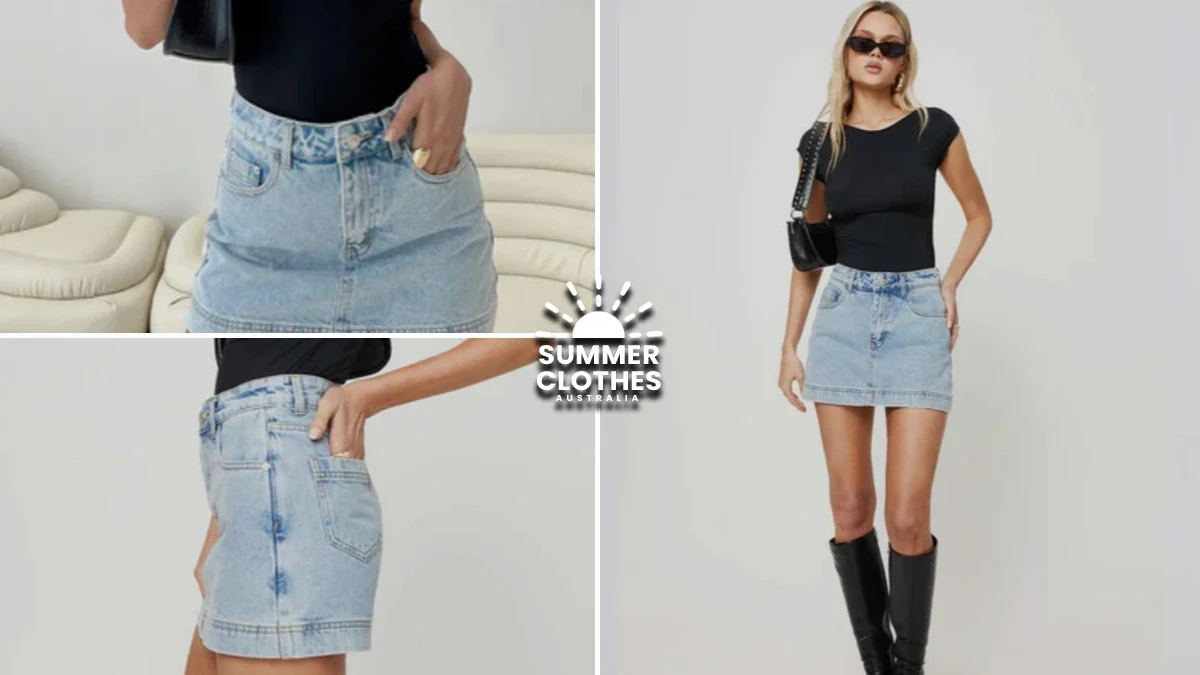 Gazelle denim skort light wash