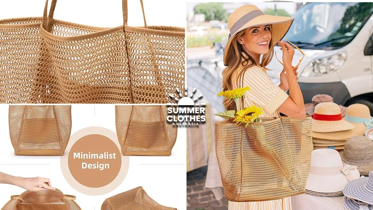 KALIDI BeachNylon Mesh Tote Bag