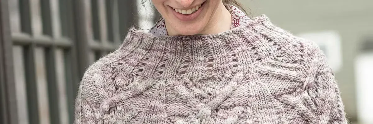 Layer With Open-Weave Knitwear for Texture