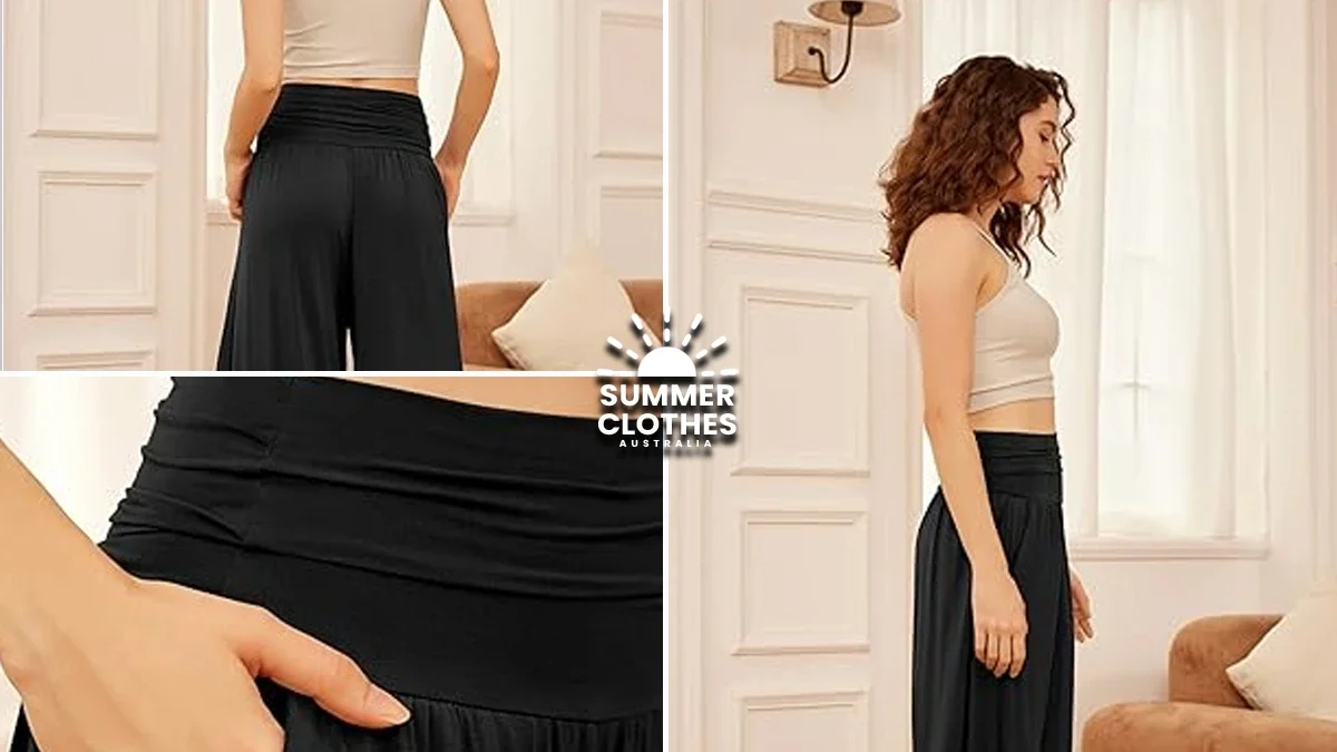 ODODOS Palazzo Lounge Cropped Pants