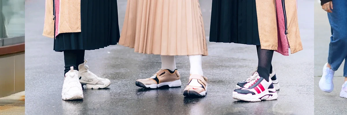 Sneakers with Flowy Skirts