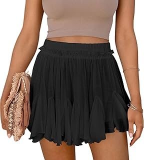 Womens Summer Clothes Ruffled Mini Skirts